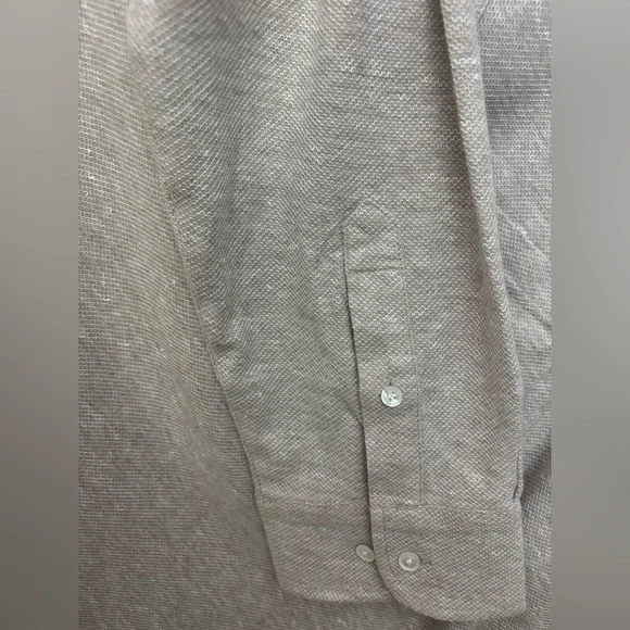 Peter Millar Croxley Long-Sleeve Cotton And linen Polo XL Tailored Fit MSRP $225